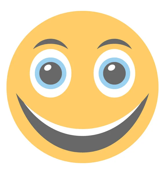 Emoticono Que Representa Expresión Felicidad — Archivo Imágenes Vectoriales