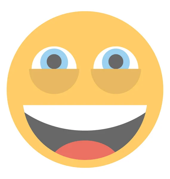 Een Emoticon Beeltenis Van Expressie Van Het Happylasses — Stockvector