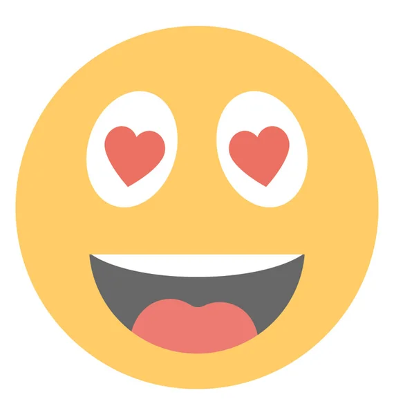 Emoji Steht Für Das Gefühl Geliebt Werden — Stockvektor