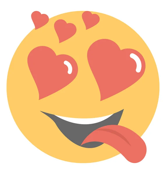 Emoji Zastupující Pocit Miloval Koncept — Stockový vektor