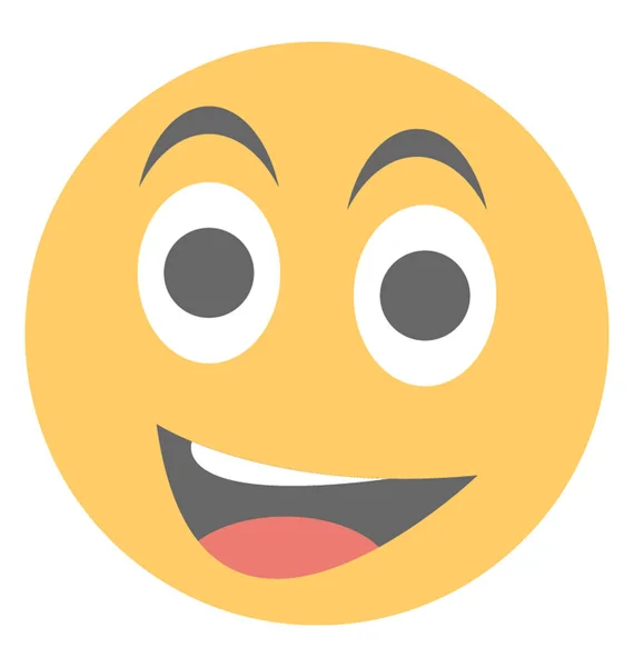 Eine Soziale Kommunikationsplattform Emoji Glücklichen Ausdruck — Stockvektor