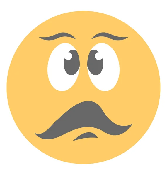 Emoji Com Bigode Mostrando Expressões Cavalheiros —  Vetores de Stock