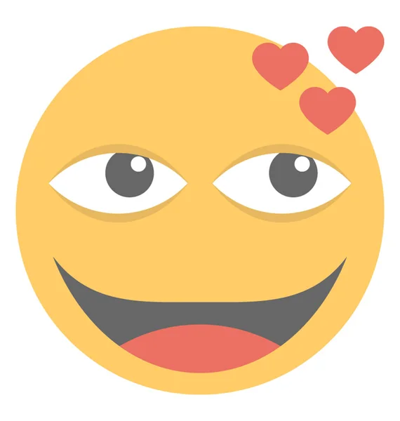 Emoji Steht Für Das Gefühl Geliebt Werden — Stockvektor