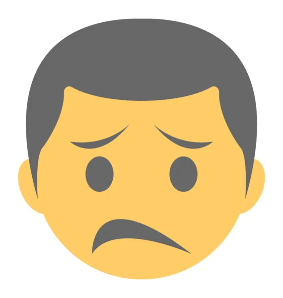 Uma Expressão Emoticon Doh Face —  Vetores de Stock