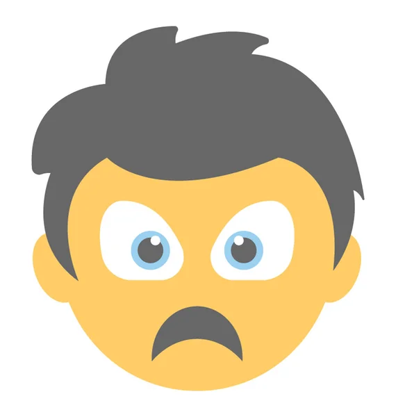 Una Expresión Emoticono Cara Doh — Vector de stock