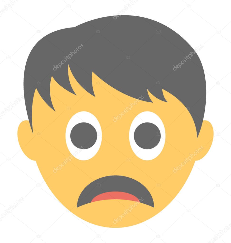 Diseño Icono Plano Emoticón Cara Triste — Vector de stock © creativestall #187126452