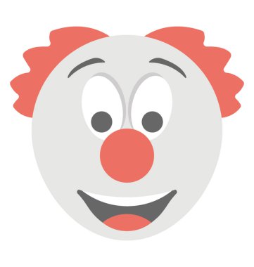 Mutlu olmak ifade bir palyaço surat