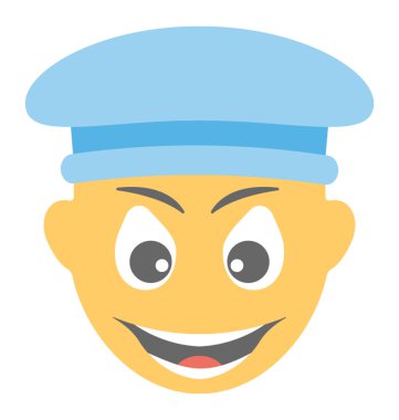 Sırıtan smiley, inek yüz ifadesi