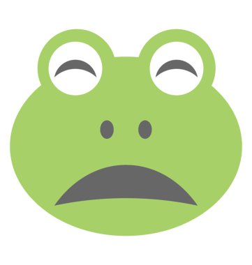 Üzgün olmak ifade bir kurbağa surat