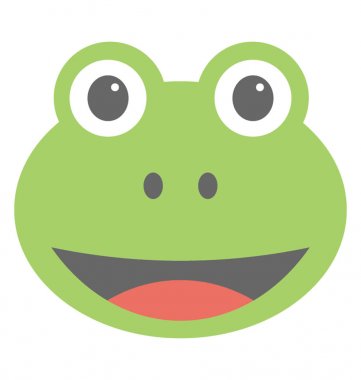 Mutlu olmak ifade bir kurbağa surat