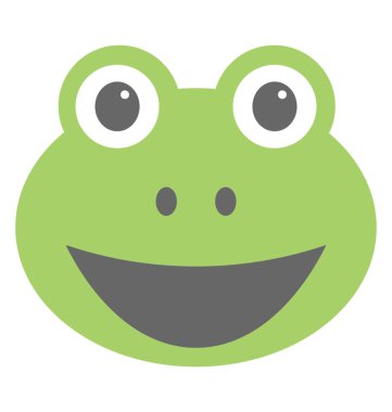 Şaşkınlık ifade bir kurbağa surat