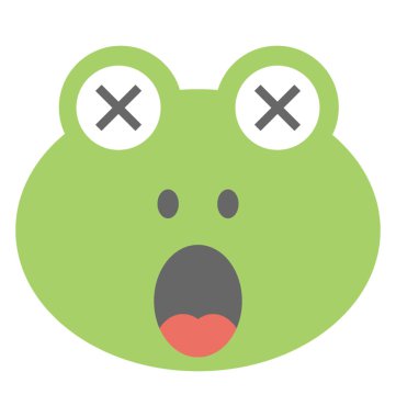 Şaşkınlık ifade bir kurbağa surat