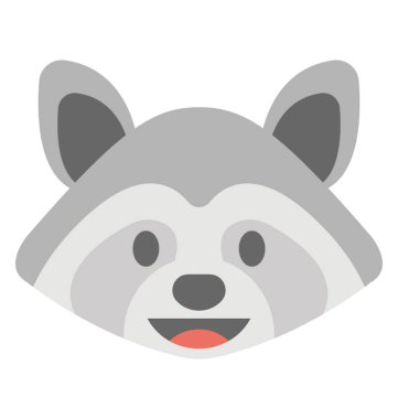 Sevimli çizgi stili kedi emoji