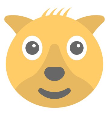 Mutlu koala ifade yüz 