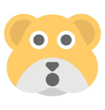 Gülen şaşkınlık ifade bir ayı yüz