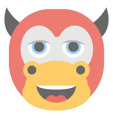 Düz deve yüz emoji ifadeler gülümseyen 