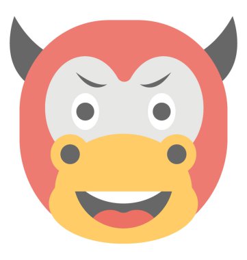 Düz deve yüz emoji ifadeler gülümseyen 