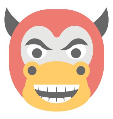 Düz deve yüz emoji ifadeler gülümseyen 