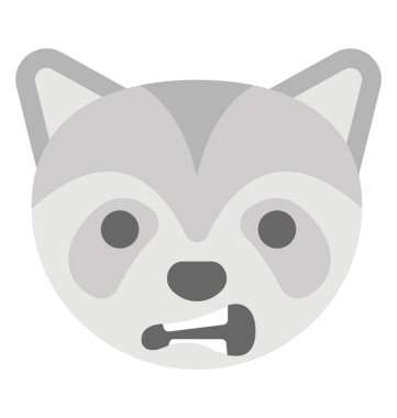 Şirin fox yüz ifade rahatsız ifade