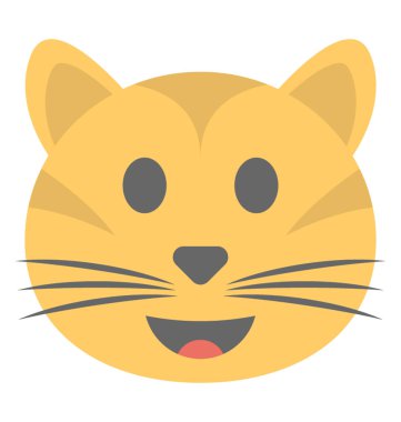 Kedi ifade bayraklarında bıyık bir surat