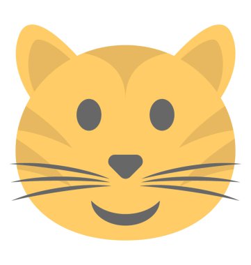 Kedi ifade bayraklarında bıyık bir surat