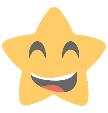Bir sosyal iletişim platformları emoji ifade gülüyor