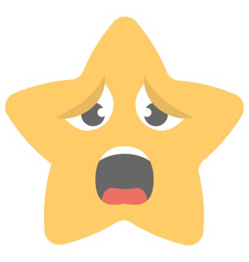 Gülen esneme düz simgesi tasarım