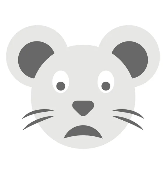 Sorriso Com Bigodes Simbolizando Emoticon Hamster —  Vetores de Stock