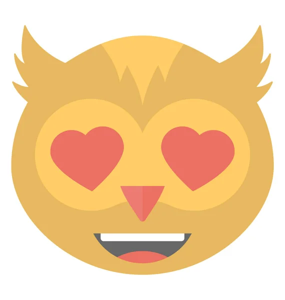Emoji Représentant Sentiment Aimé Concept — Image vectorielle