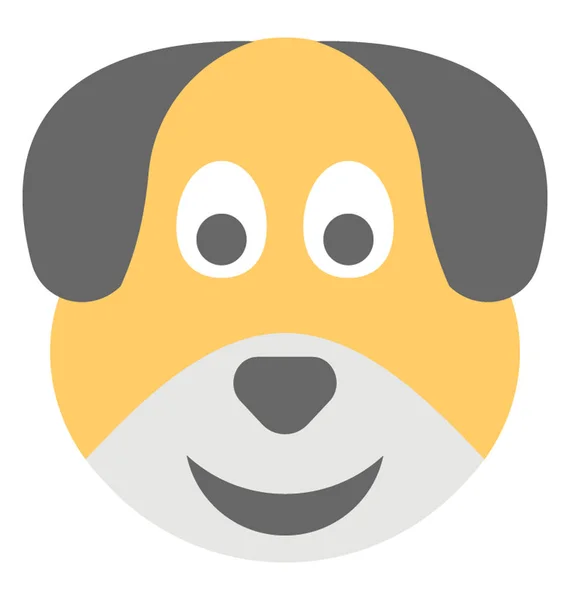 Cão Rindo Expressão Mostrado Smiley —  Vetores de Stock