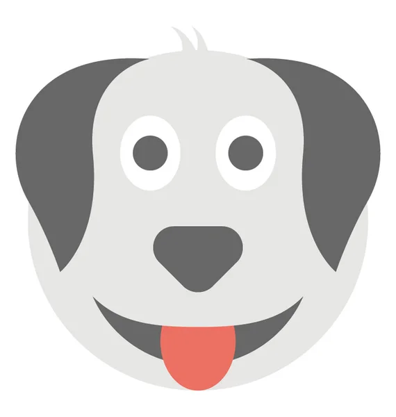 Cão Expressão Impertinente Mostrado Smiley — Vetor de Stock