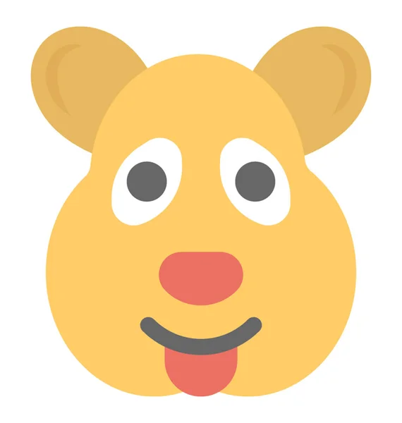Ícone Plano Emoji Rato — Vetor de Stock