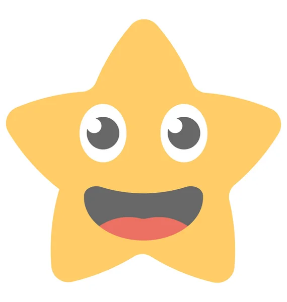 Een Sociale Communicatie Platformen Emoji Lachen Expressie — Stockvector