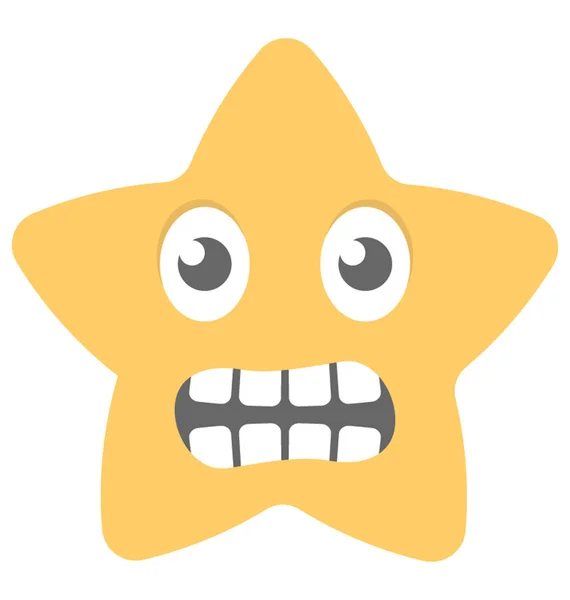 Grijnzende Expressie Emoticon — Stockvector