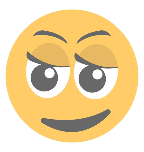 Verbaasd Gezicht Expressie Emoticon Pictogram — Stockvector