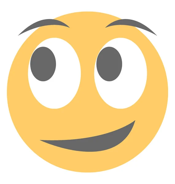 Een Sociale Communicatie Platformen Emoji Gelukkig Expressie — Stockvector