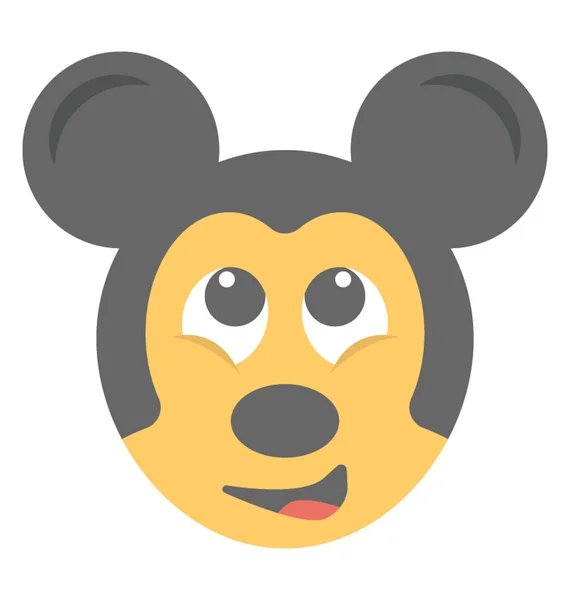 Cartoon Appearance Mickey Mouse Flat Emoticon Royalty Free Stock Illustrations
