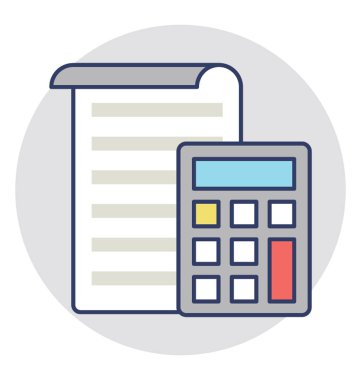 Modern vektör simge muhasebe verileri ve şirket denetim 