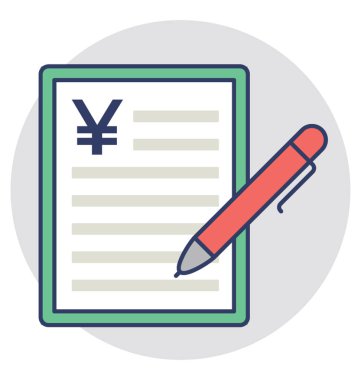 Bütçeleme, düz simgesi tasarım