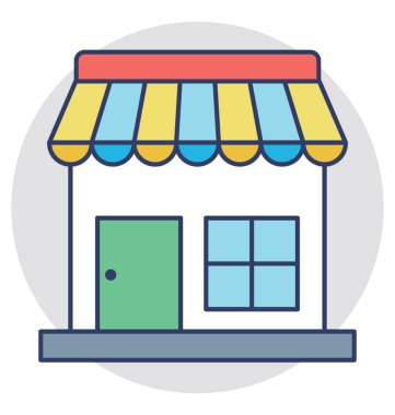 Düz simgesi tasarım Shop