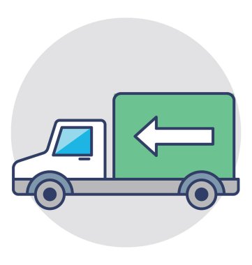 Lojistik konsepti ile bir kamyon