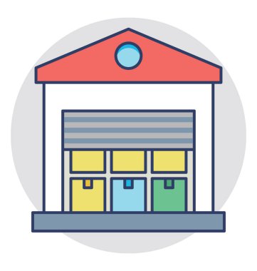 Bir üretim depolama birimi veya ambara 