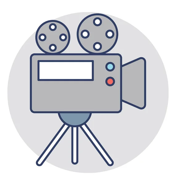 Een Professionele Filmproductie Camera Statief — Stockvector