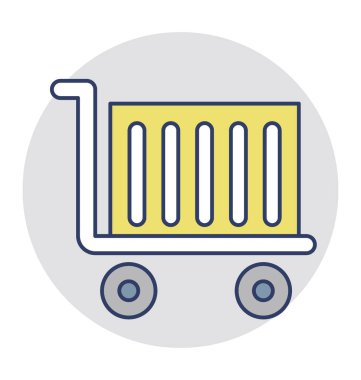 Farklı bakkal öğeler için bir el sepeti