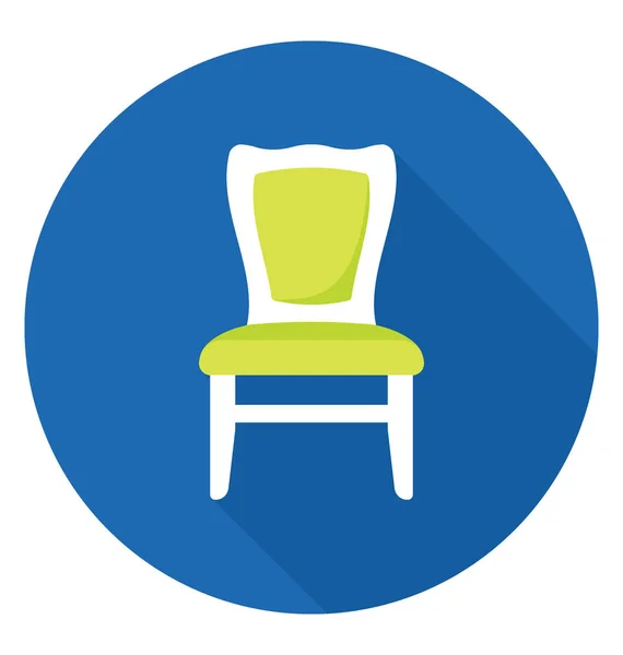 Une Chaise Sans Bras Habituellement Utilisée Dans Les Repas — Image vectorielle