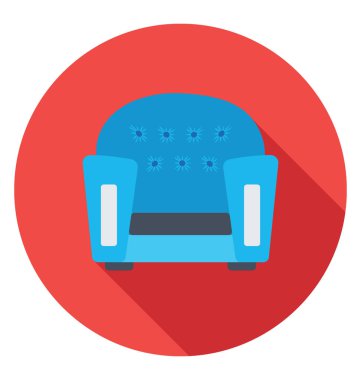 Bir rahat kumaş kaplı kanepe