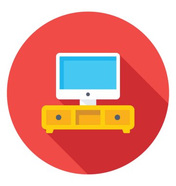 Bir tv stand tv salonunda TV yerleştirilen