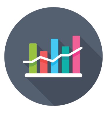 Bir çubuk grafik ilerleme analiz büyüyen hat kavramı altında