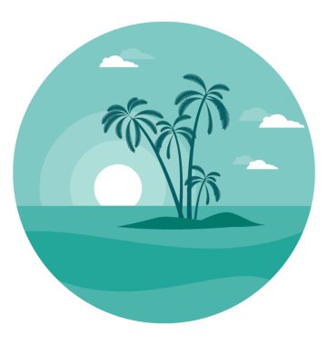 Sahil gündoğumu nefes kesen manzarası