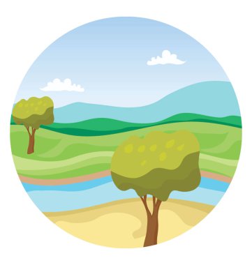 Doğa ve yeşil taze bir görünüm 